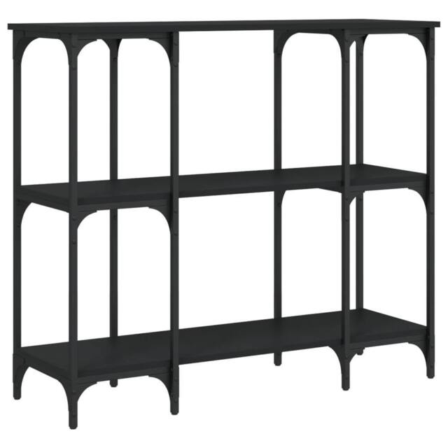 Berkfield Home Console Table Black 102x35x90 cm Engineered Wood - Size: 102 x 35 x 90 cm - image 1