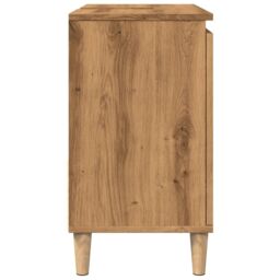 Berkfield Home Sink Cabinet Artisan Oak 65x33x60 cm Engineered Wood in Brown - Size: 65 x 33 x 60 cm - thumbnail 6