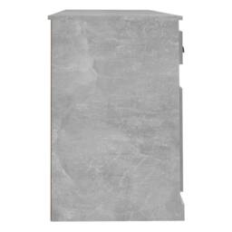 Berkfield Home Elegant Desk with Cabinet Concrete Grey Engineered Wood - thumbnail 7