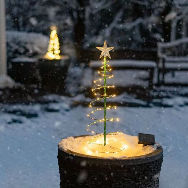 Leaper Solar Christmas Tree Outdoor Garden Decoration Lights - image 1