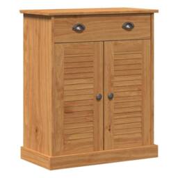 Berkfield Home Bathroom Cabinet Honey brown 68 x 34 x 80 cm Solid pine wood