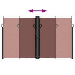 Berkfield Home Retractable Side Awning Brown 200x1000 cm - thumbnail 5