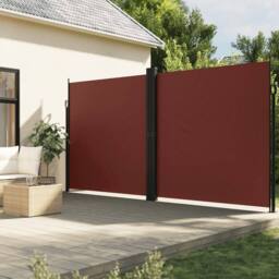 Berkfield Home Retractable Side Awning Brown 200x1000 cm - thumbnail 1