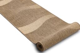 RugsX Sizal Floorlux Runner in Brown - Size: 70 cm x 470 cm - thumbnail 3