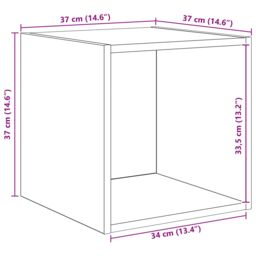 Berkfield Home 4 pcs Artisan oak 37 x 37 x 142.5 cm Engineered wood in Brown - thumbnail 9