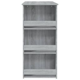 Berkfield Home Bar Table with Storage Rack Grey Sonoma 102x50x103.5cm Engineered Wood - Size: 102x50x103.5 cm - thumbnail 6