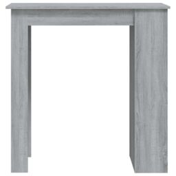 Berkfield Home Bar Table with Storage Rack Grey Sonoma 102x50x103.5cm Engineered Wood - Size: 102x50x103.5 cm - thumbnail 5