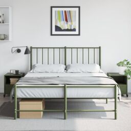 Berkfield Home Bedside Cabinets 2 pcs Olive Green 36x39x43.5 cm Steel - thumbnail 3