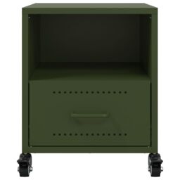 Berkfield Home Bedside Cabinets 2 pcs Olive Green 36x39x43.5 cm Steel - thumbnail 5