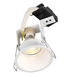 Netlighting Peake 1 Light Recessed Light Gloss White GU10 - thumbnail 2