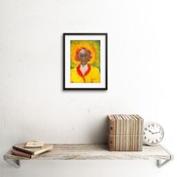 "Artery8 Wall Art Print Crowley The Sun Framed in Black - Size: W7"" x H9""" - thumbnail 2