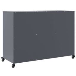 Berkfield Home Sideboard Anthracite 100.5x39x72 cm Steel in Dark Grey - thumbnail 8