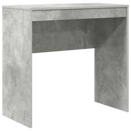 Berkfield Home Writing Desk Concrete grey Particle board, Concrete grey finish - thumbnail 1