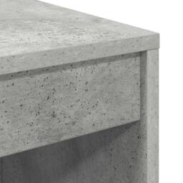 Berkfield Home Writing Desk Concrete grey Particle board, Concrete grey finish - thumbnail 8