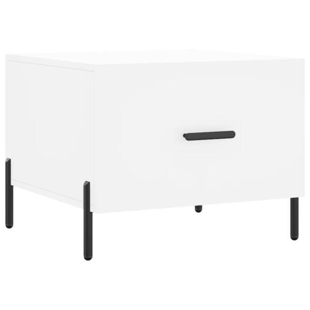 Berkfield Home Coffee Table White 50x50x40 cm Engineered Wood - Size: 50 x 50 x 40 cm - image 1