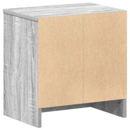 Berkfield Home Bedside Cabinets 2 pcs with Drawer Grey Sonoma 39x28x41 cm in Brown - Size: 39 x 28 x 41 cm - thumbnail 8