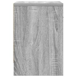 Berkfield Home Bedside Cabinets 2 pcs with Drawer Grey Sonoma 39x28x41 cm in Brown - Size: 39 x 28 x 41 cm - thumbnail 7