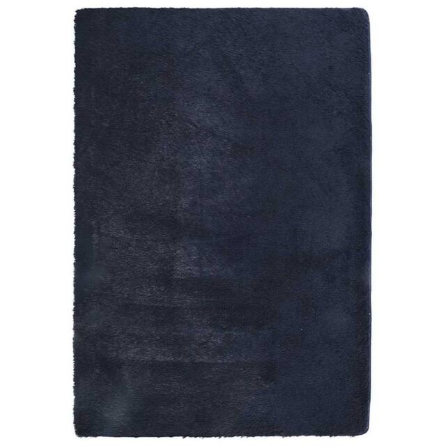 Berkfield Home Shaggy Rug High Pile NAVARRA Navy 200x290 cm Polyester - Size: Medium - image 1