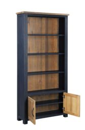 Baumhaus Splash of Blue - Large Open Bookcase with Doors - thumbnail 4