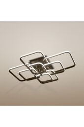 Living and Home Contemporary LED Energy-efficient Semi Flush Ceiling Light in Black - thumbnail 4
