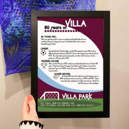 Afewhometruths Personalised 80th Birthday Gift Framed Print For Football Fans - thumbnail 2