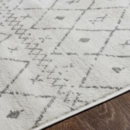 Livabliss Roma-Modern White Grey Charcoal Living Dining Bedroom Rug - Size: 160 cm x 215 cm - thumbnail 3