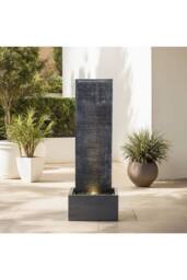 Garden Sanctuary Wall Standing Stone Feature Outdoor Water Fountain in Natural - thumbnail 2