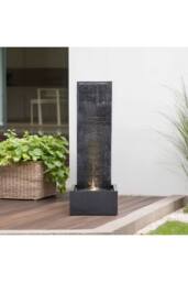 Garden Sanctuary Wall Standing Stone Feature Outdoor Water Fountain in Natural - thumbnail 1