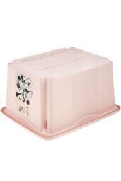 Keeeper Set of 2 Minnie Mouse Turn Around Stackable Box 24 Litre with Lid - Nordic Pink - thumbnail 4