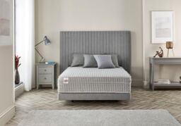Somnior Pocket Spring Mattress, High Density Modified Polyether Memory Foam Mattress, Build in Mattress Topper in White - Size: King - thumbnail 5