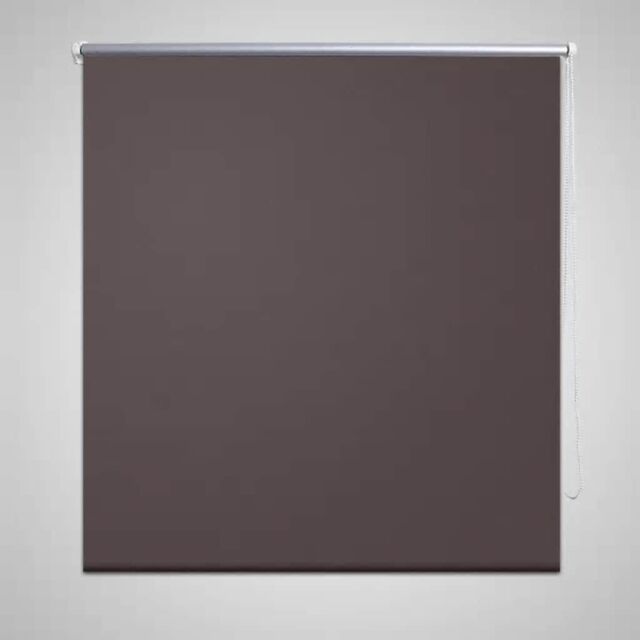 Berkfield Home Roller Blind Blackout 100 x 230 cm Coffee in Brown - image 1