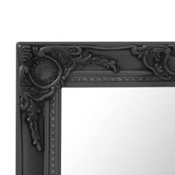 Berkfield Home Wall Mirror Baroque Style 50x50 cm Black - thumbnail 4