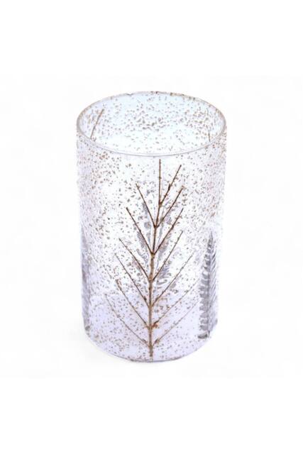 KDMD Natural Floral Glass Vase & Candle Holder - Pino 19x11cm in Clear - Size: 19x11 cm - image 1