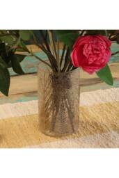 KDMD Natural Floral Glass Vase & Candle Holder - Pino 19x11cm in Clear - Size: 19x11 cm - thumbnail 4