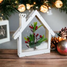 Xmas Haus Festive Light Up LED Window in White - thumbnail 4
