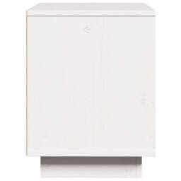 Berkfield Home Bedside Cabinet White 40x30x40 cm Solid Wood Pine - Size: 40 x 30 x 40 cm - thumbnail 6