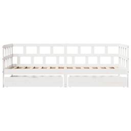 Berkfield Home Practical Daybed with Drawers without Mattress White 80x200 cm So - thumbnail 4