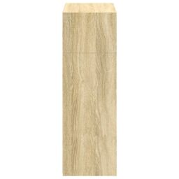 Berkfield Home Highboard Sonoma Oak 70x41x124 cm Engineered Wood in Brown - Size: 70 x 41 x 124 cm - thumbnail 5