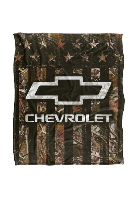 Chevrolet Chevy Camo Logo Silky Touch Super Soft Throw Blanket 152 X 127 cm in White - image 1