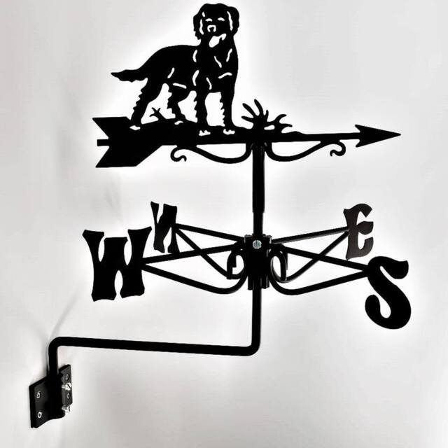 Buttercup Farm Mini Labrador Weathervane - Steel - L38 x W38 x H45 cm - Black - image 1