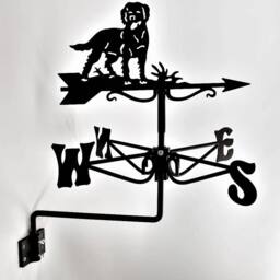 Buttercup Farm Mini Labrador Weathervane - Steel - L38 x W38 x H45 cm - Black - thumbnail 1