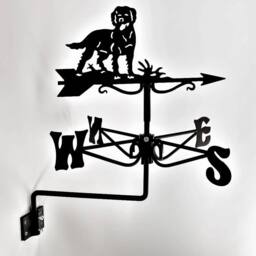 Buttercup Farm Mini Labrador Weathervane - Steel - L38 x W38 x H45 cm - Black - thumbnail 2