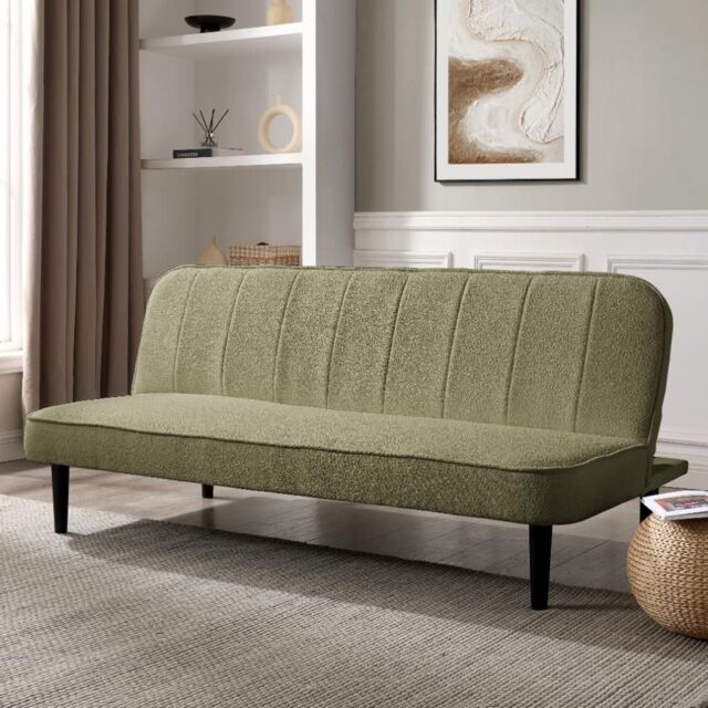Home Detail Begonia Sofa Bed in Green - Size: 3 Seater - image 1