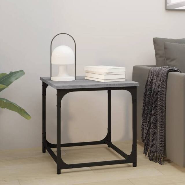 Berkfield Home Side Table Grey Sonoma 40x40x40 cm Engineered Wood - Size: 40 x 40 x 40 cm - image 1