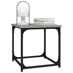 Berkfield Home Side Table Grey Sonoma 40x40x40 cm Engineered Wood - Size: 40 x 40 x 40 cm - thumbnail 4