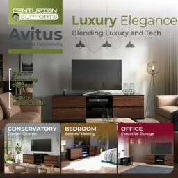"Centurion Supports AVITUS TV Cabinet for up to 65"" Flat Screen TVs Entertainment TV Unit" - thumbnail 3