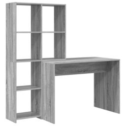 Berkfield Home with Shelf with Storage Grey sonoma Engineered wood - thumbnail 2