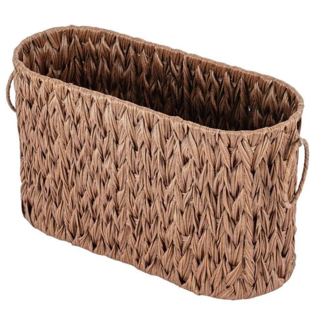 Kelvenix Brown Bathroom Toilet Paper Organizer Basket - image 1