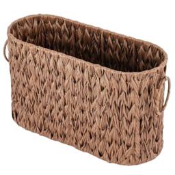 Kelvenix Brown Bathroom Toilet Paper Organizer Basket