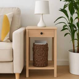 Kelvenix Brown Bathroom Toilet Paper Organizer Basket - thumbnail 5